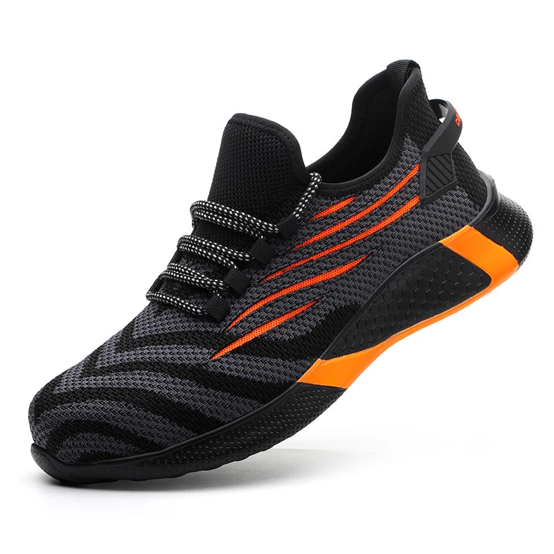 Men's Safety Work Shoes  Anti-Puncture Lightweight Steel Toe Boots