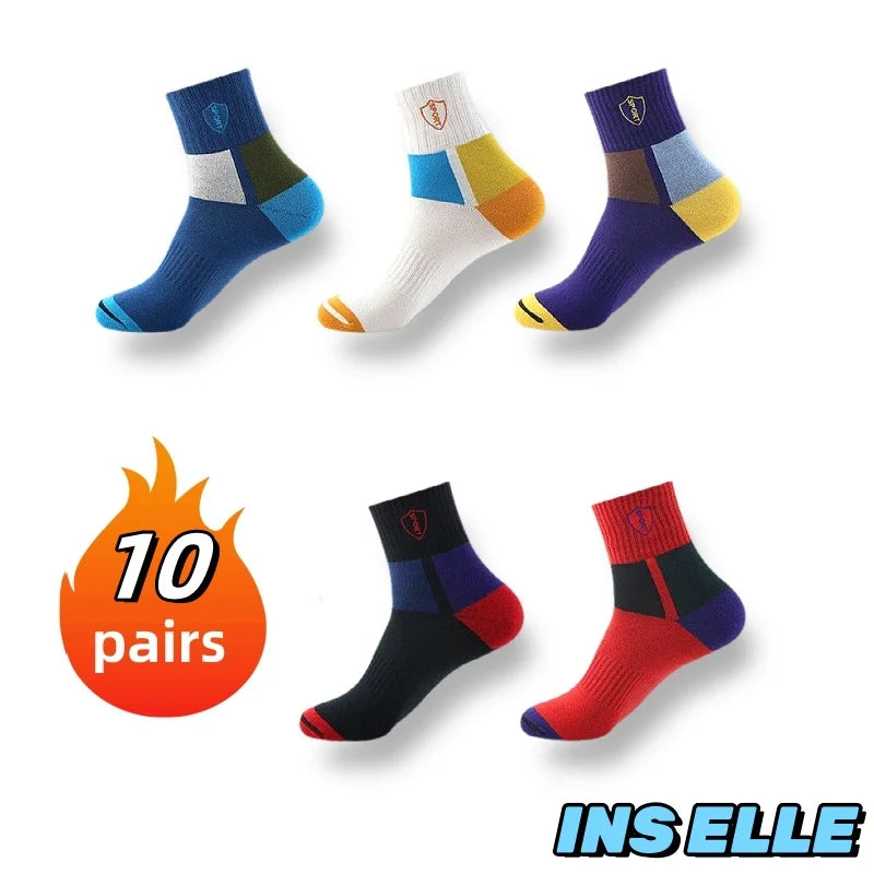 10 Pairs Men's Bamboo Socks Breathable Cotton Winter Business