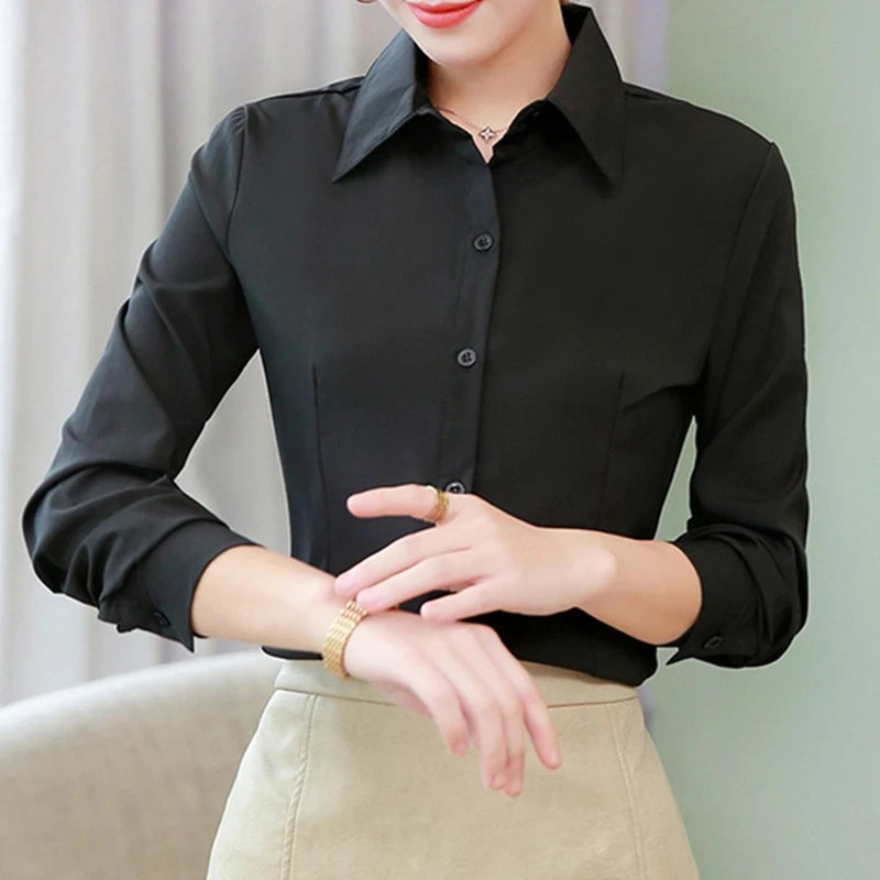 Elegant Women's Long Sleeve Shirt perfect for Office & Business Wear