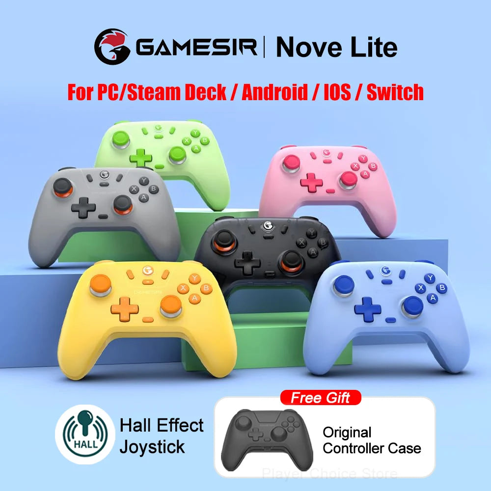 GameSir Nova Lite Bluetooth Controller for PC Switch Steam Android iOS