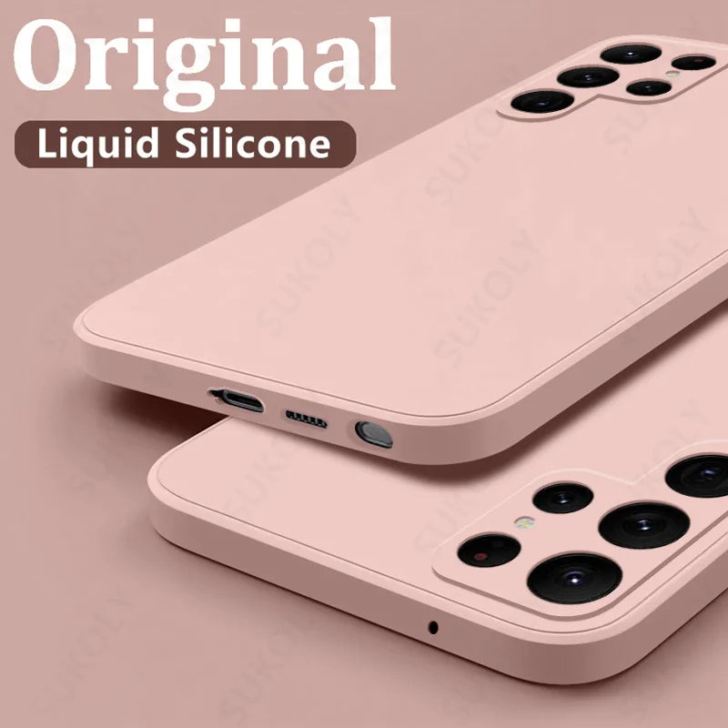 Shockproof Liquid Silicone Case for Samsung Galaxy Soft Phone Cover
