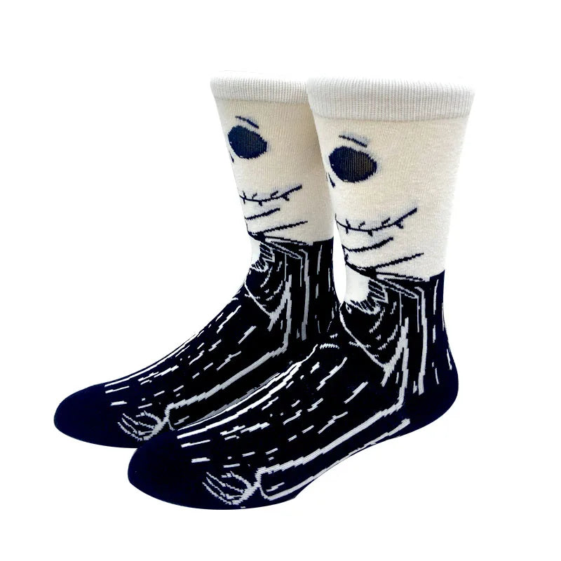 2 Pair Anime Knee-High Socks Hip Hop Harajuku Cosplay Unisex