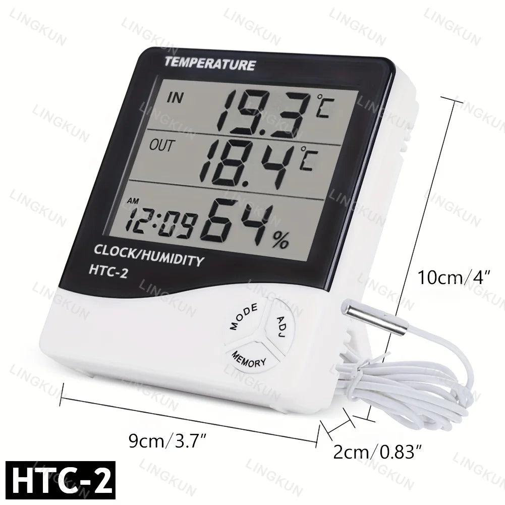 LCD Digital Thermometer Hygrometer Indoor Temperature Humidity Sensor Gauge