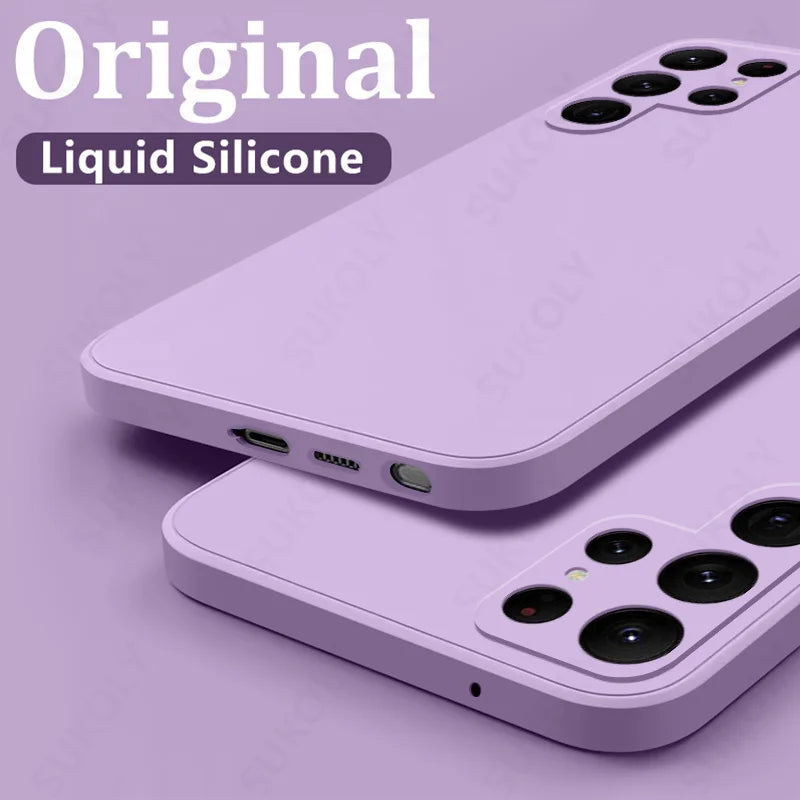 Shockproof Liquid Silicone Case for Samsung Galaxy Soft Phone Cover