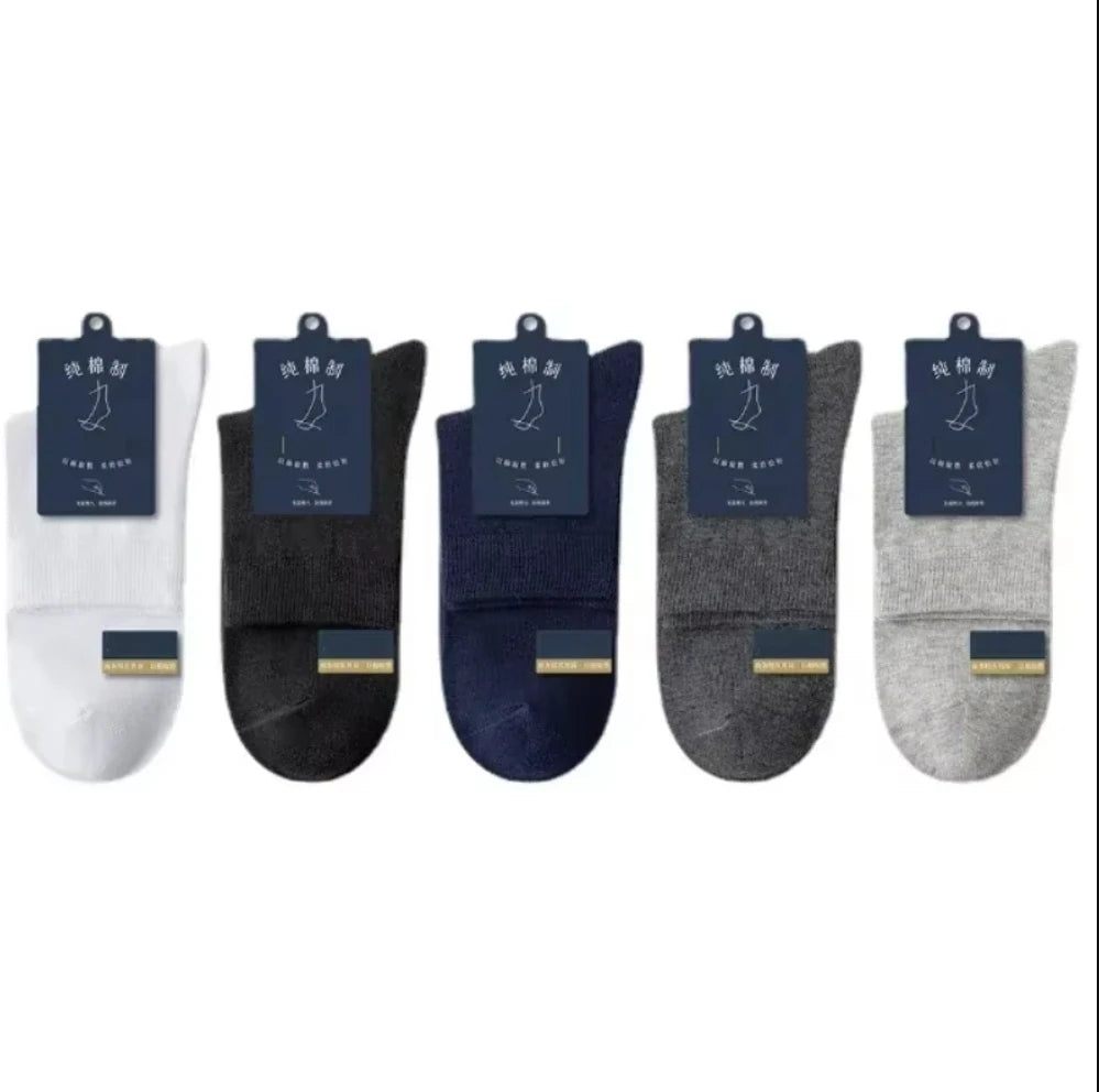 10 Pairs Men's Bamboo Socks Breathable Cotton Winter Business