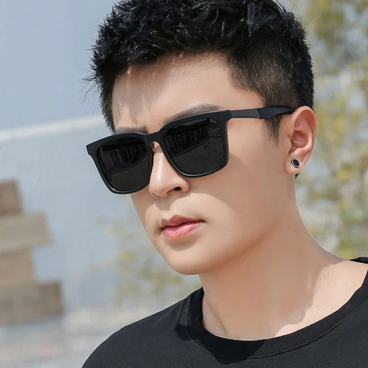 Men UV400 Driving Sunglasses with Mercury Reflective Lens