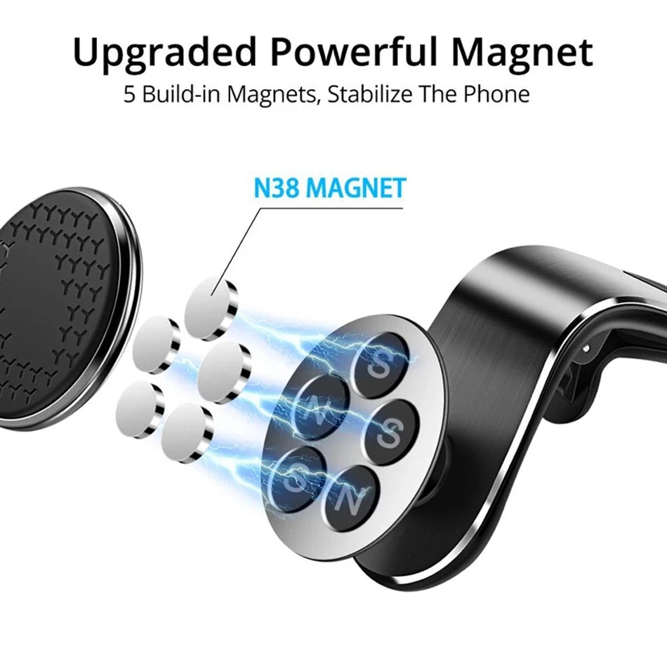Magnetic Car Phone Holder Air Vent Mount for iPhone Samsung GPS