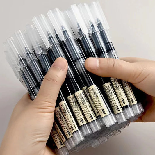 10-Pack High-Capacity Liquid Rollerball Pens Gel Ink for Office & Study