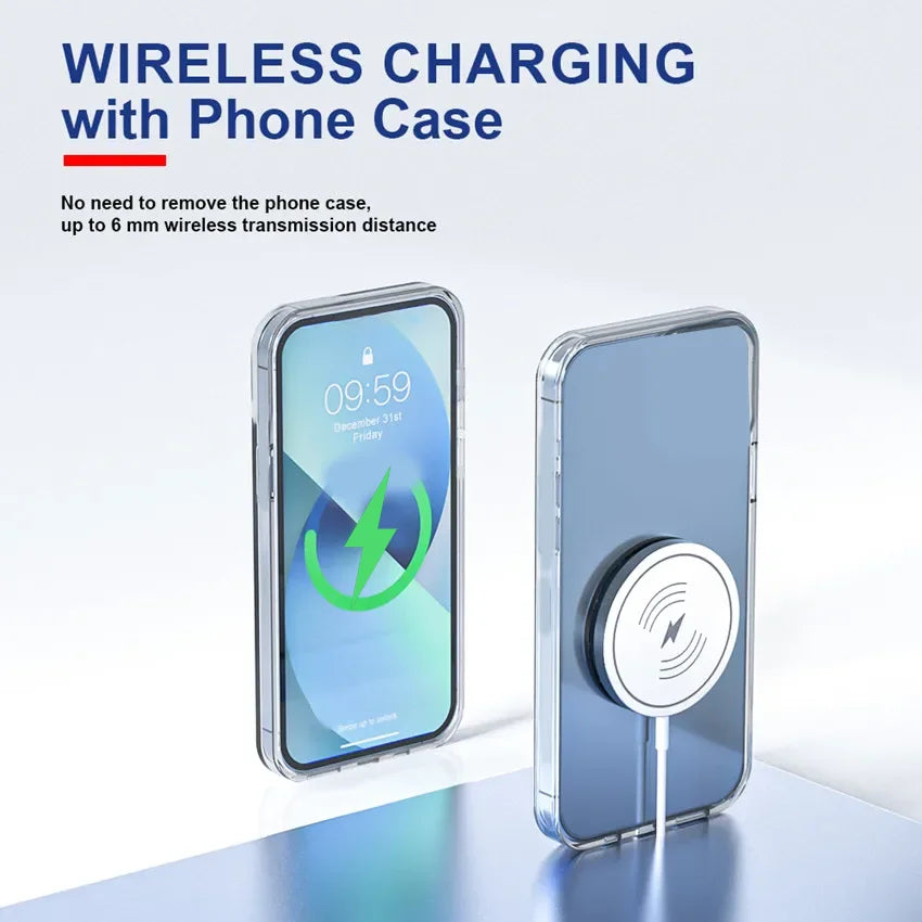 Magnetic Wireless Charger Stand 15W Fast Charging for iPhone 15 14 13 12