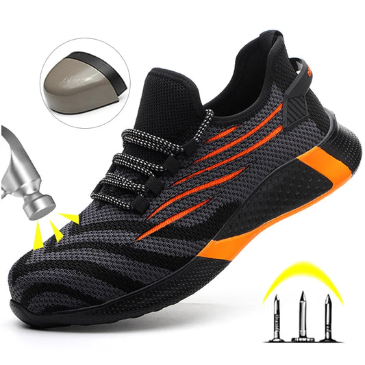 Men's Safety Work Shoes  Steel Toe Anti-Puncture Boots
