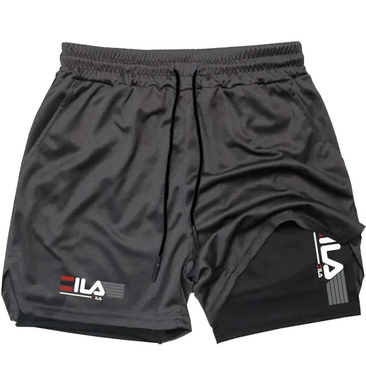 Men’s 2-in-1 Sports Shorts – Quick Dry, Breathable Summer Gym Running Shorts M-3XL
