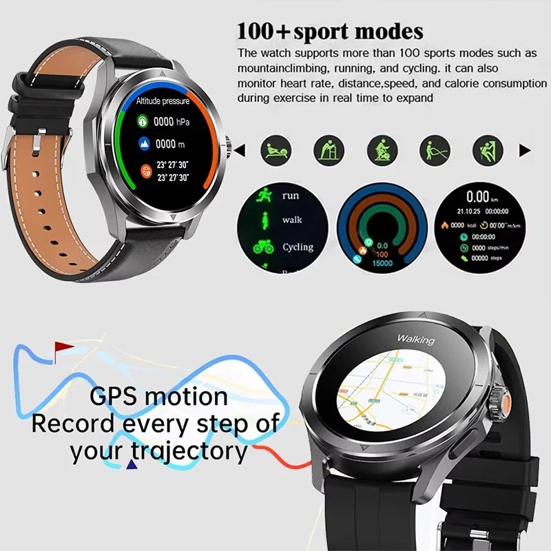 S4 Ultra Rugged Outdoor Smartwatch with AMOLED Display, GPS, NFC & Bluetooth Calling