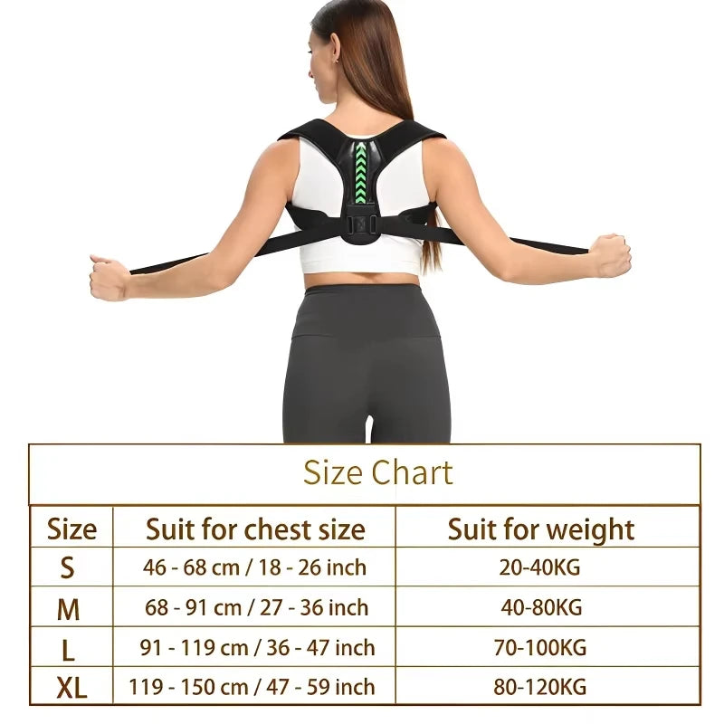 Unisex Adjustable Posture Corrector for Clavicle, Neck, Back & Shoulder