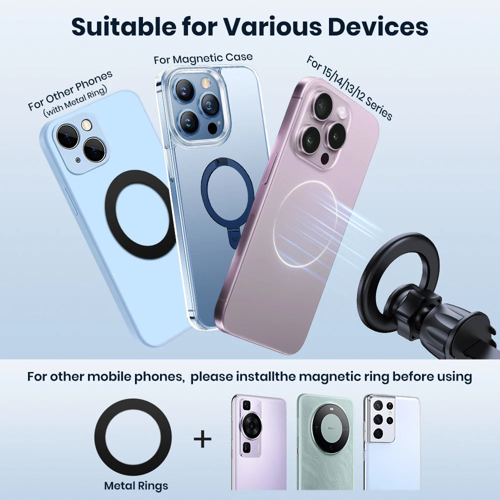 MagSafe Magnetic Car Phone Holder Air Vent Mount 360° for iPhone