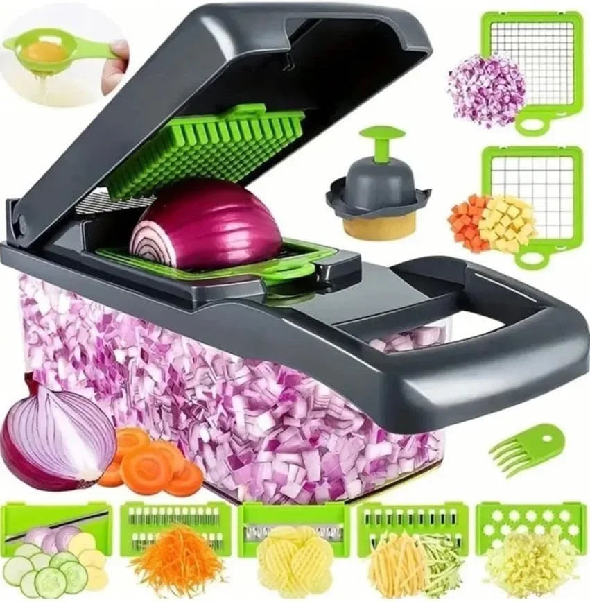 14 in 1 Multifunctional Vegetable Chopper Handle Food Grate Food Chopper Vegetable Slicer Dicer Cut Kitchen Items cocina