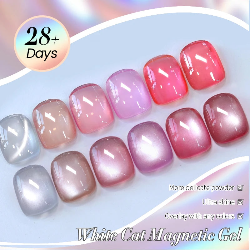 10ml Cat Eye Magnetic Gel Nail Polish Soak Off UV LED Mirror Shine