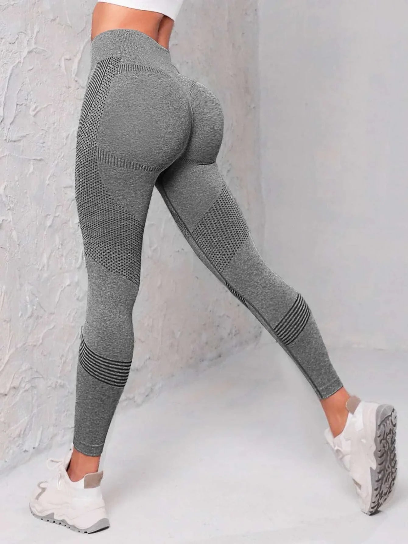 Women's Seamless Sports Leggings High Waist, Wide Waistband, Gym & Yoga Fitness Tights