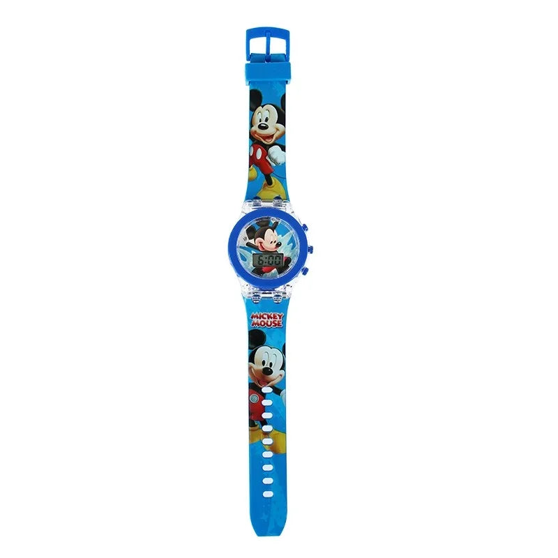 Kids Cartoon Watch LED Spiderman Shark Mickey Boys Girls Student Gift