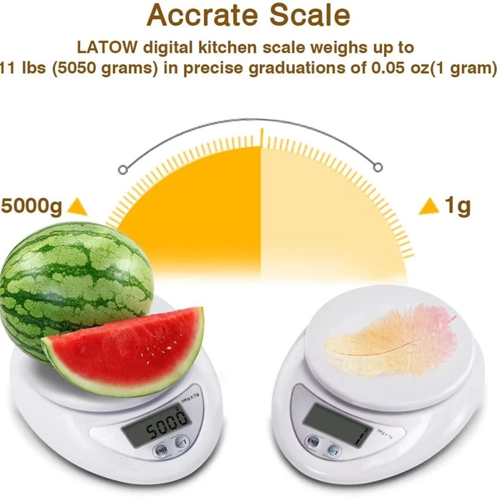 Portable Digital Scale LED Electronic Scales Postal Food Measuring Weight Kitchen LED Electronic Scales