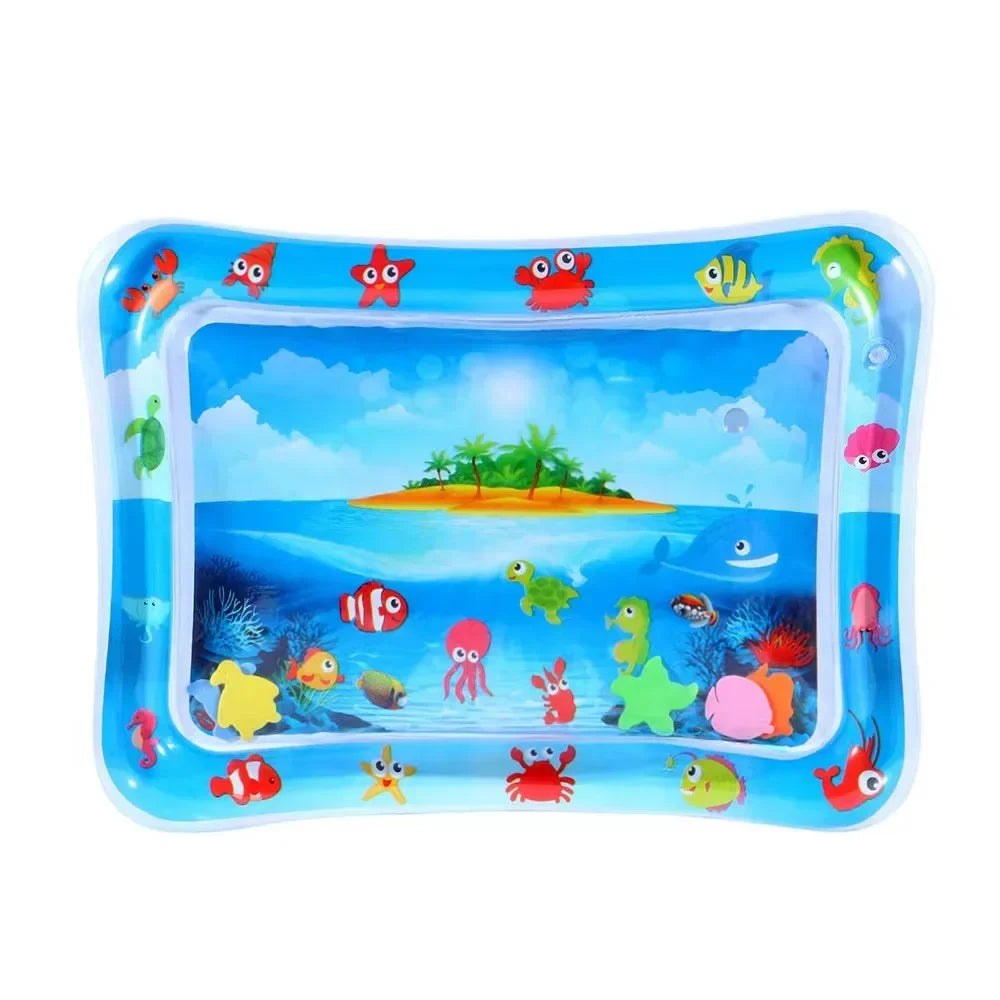 Baby Inflatable Water Play Mat Tummy Time Cushion Pad Early Learning Toy