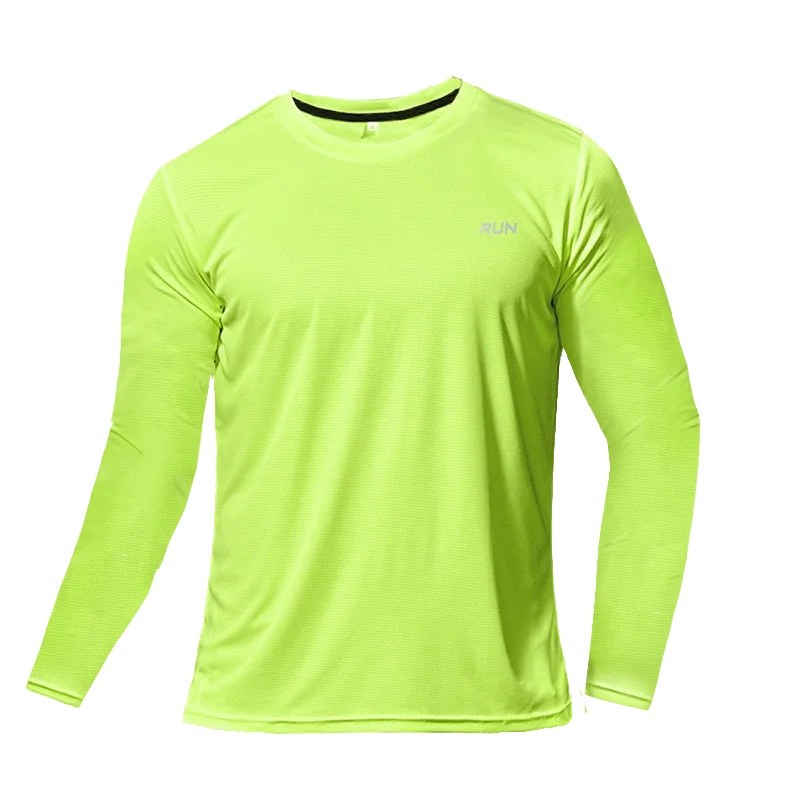 Men's Quick-Dry Long Sleeve T-Shirt – Breathable Gym & Running Top, Autumn Fitness Training Sportswear