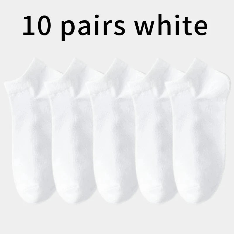 10 Pairs Men's Bamboo Socks Breathable Cotton Winter Business