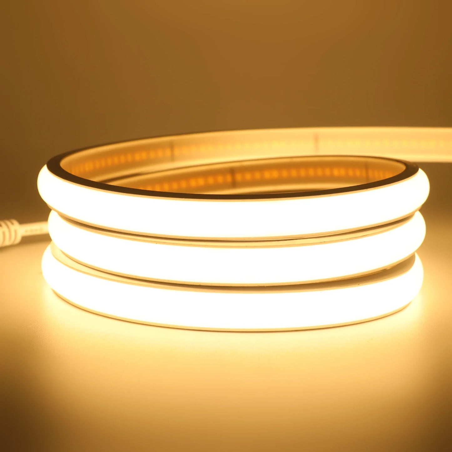 Waterproof COB LED Strip Light 12V/24V Flexible Neon Tape, 320 LEDs High-Density Linear Lighting (0.5-20M)