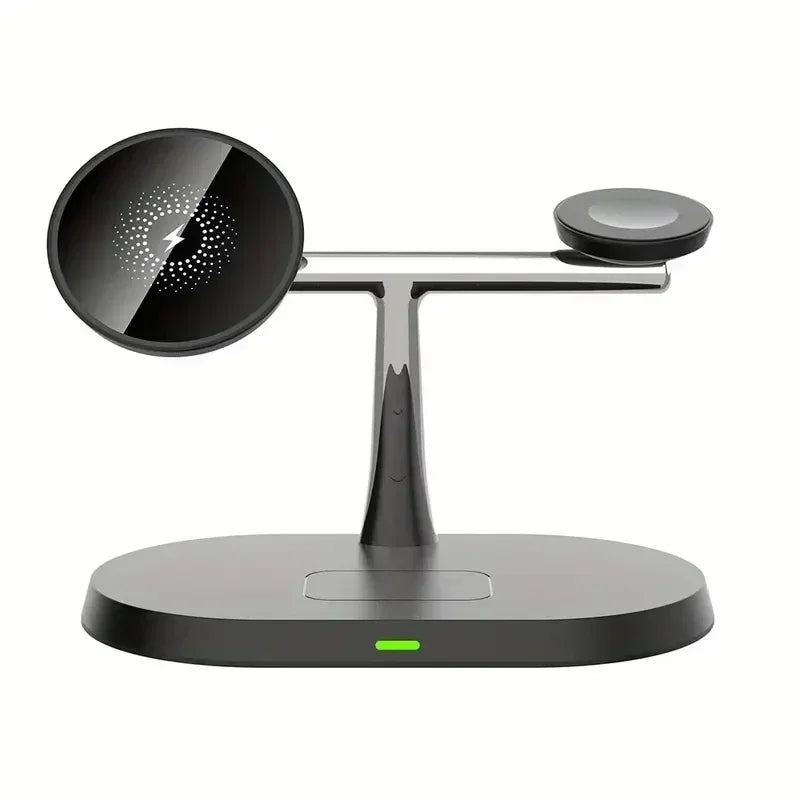 3-in-1 Magnetic Fast Wireless Charging Station | For iPhone 16 15 14 13 Pro Max, Apple Watch 9 8, AirPods Pro | MagSafe Stand