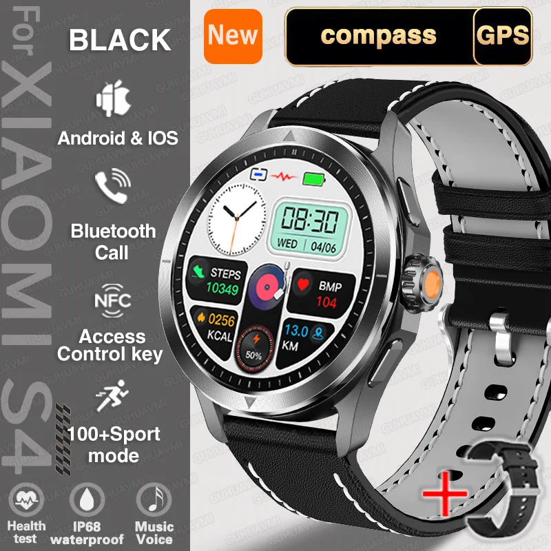 S4 Ultra Rugged Outdoor Smartwatch with AMOLED Display, GPS, NFC & Bluetooth Calling