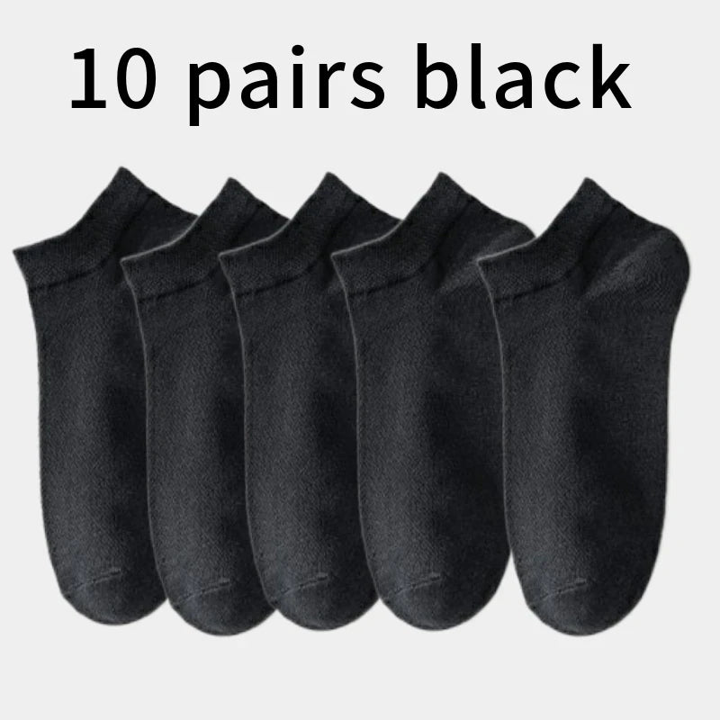 10 Pairs Men's Bamboo Socks Breathable Cotton Winter Business