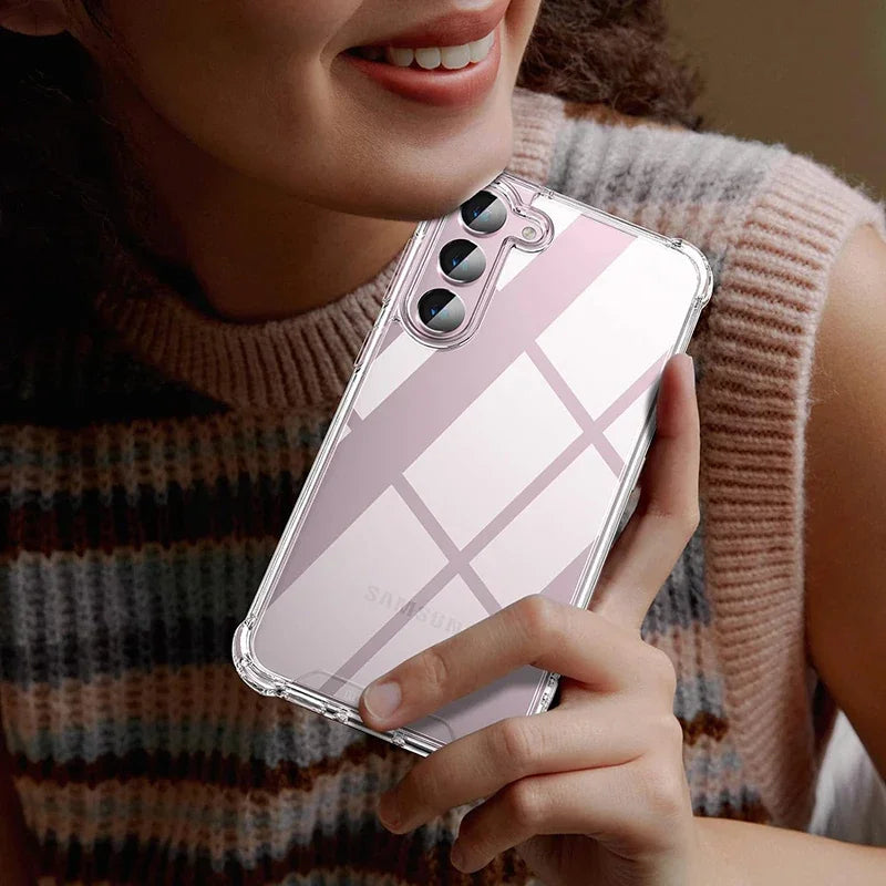 Hybrid Shockproof Clear Hard Case for Samsung Galaxy Protective Cover