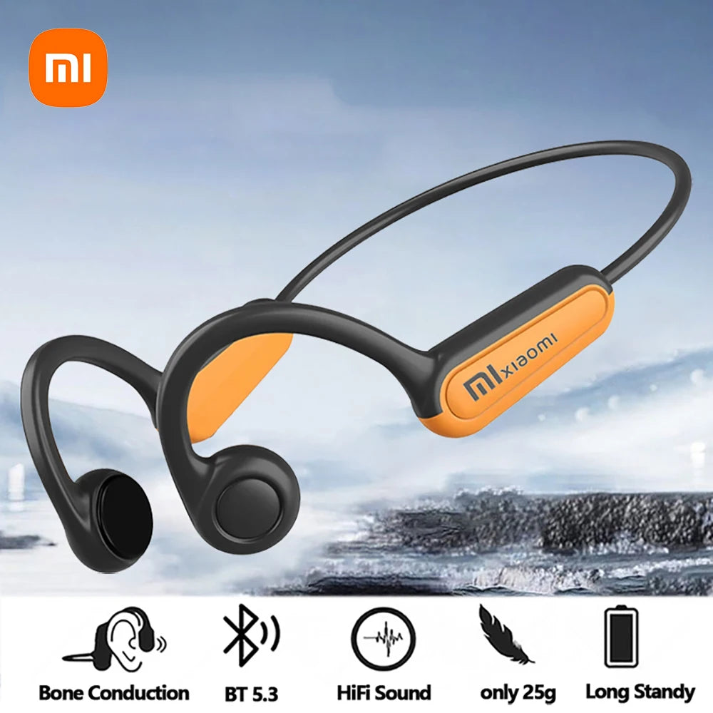 Bluetooth 5.3 Open-Ear Wireless Headphones Sport Ear Hook Waterproof