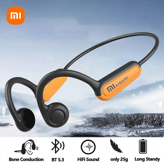 Bluetooth 5.3 Open-Ear Wireless Headphones Sport Ear Hook Waterproof