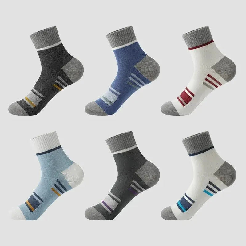 5 Pairs Men's Bamboo Socks Breathable Cotton Winter Business