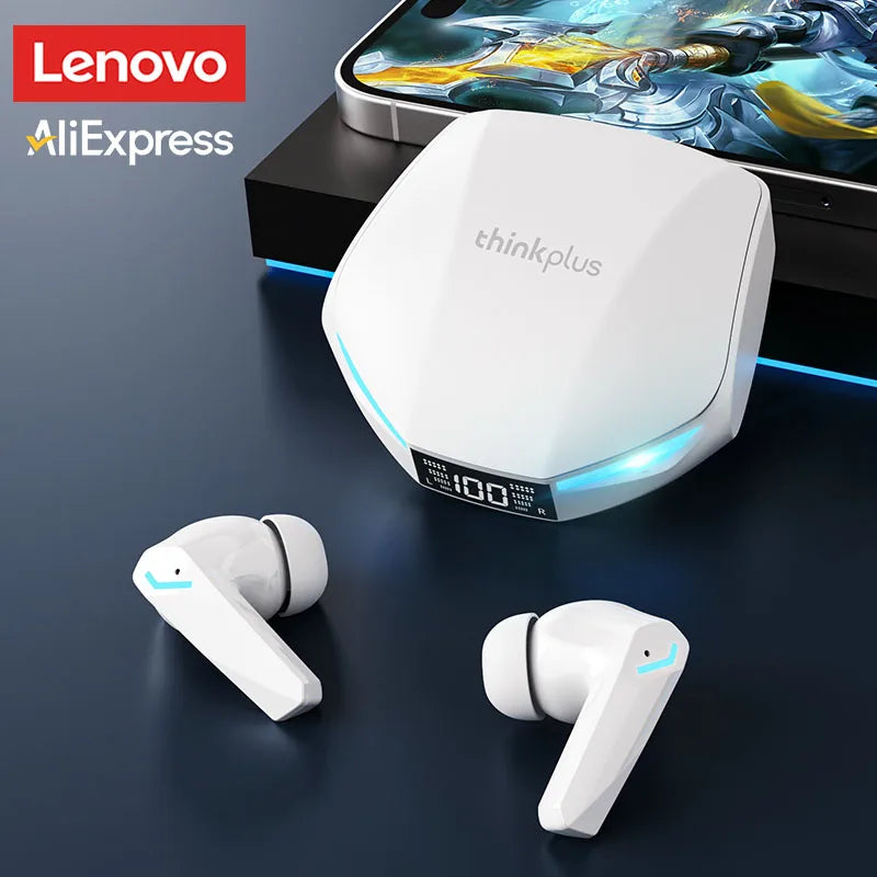 Lenovo GM2 Pro Wireless Earbuds Bluetooth 5.3, Gaming Low Latency, Dual Mode, Mic