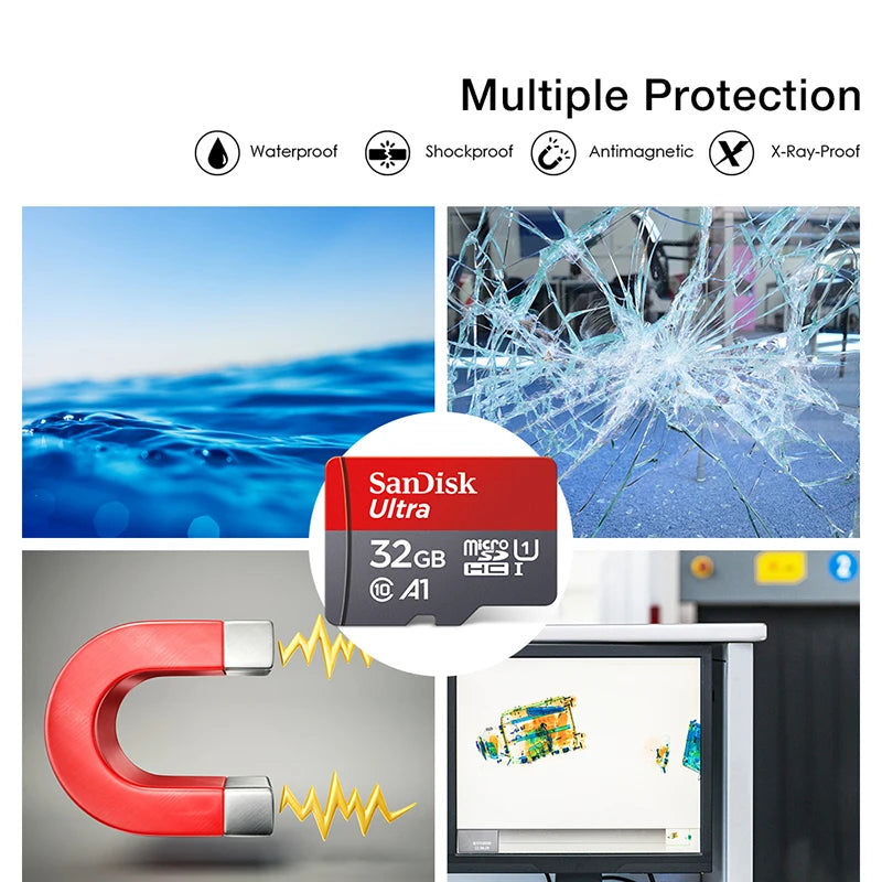 Micro SD Memory Card Class 10 U3 A1 64GB 32GB 128GB