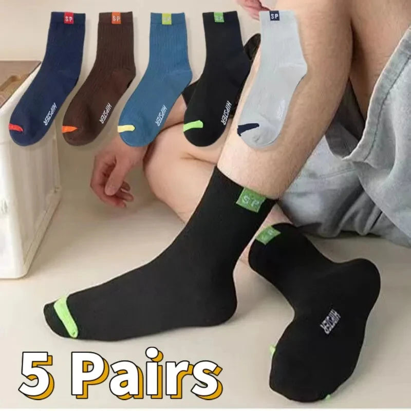 10 Pairs Men's Bamboo Socks Breathable Cotton Winter Business