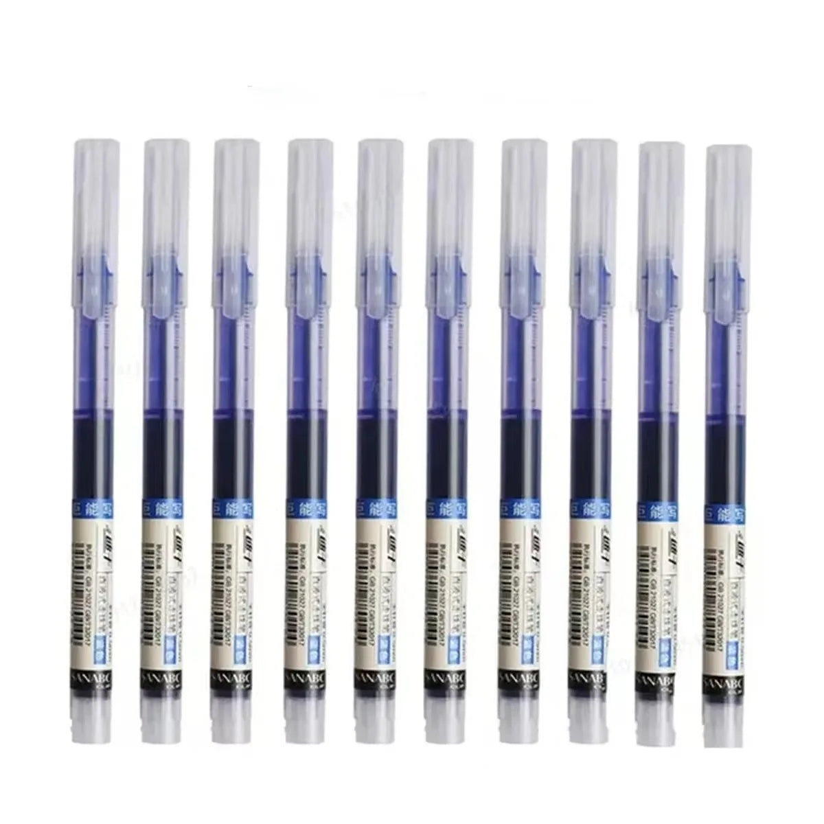 10-Pack High-Capacity Liquid Rollerball Pens Gel Ink for Office & Study