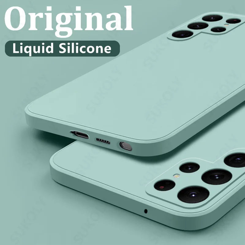Shockproof Liquid Silicone Case for Samsung Galaxy Soft Phone Cover