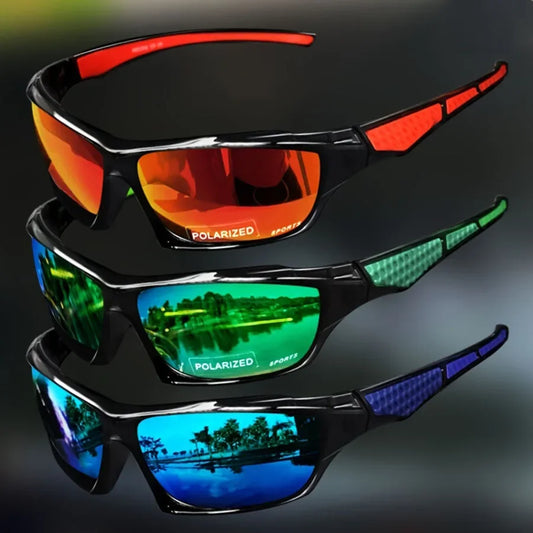 polarized UV400 Round Sports Sunglasses Metal Frame for Men & Women