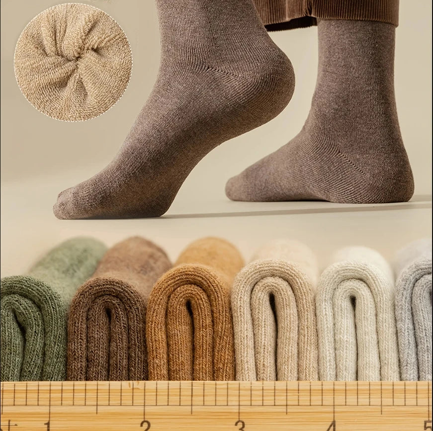 10 Pairs Men's Bamboo Socks Breathable Cotton Winter Business