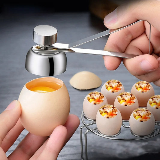 Stainless Steel Egg Topper Cutter Scissors Opener Kitchen Tool Gadget