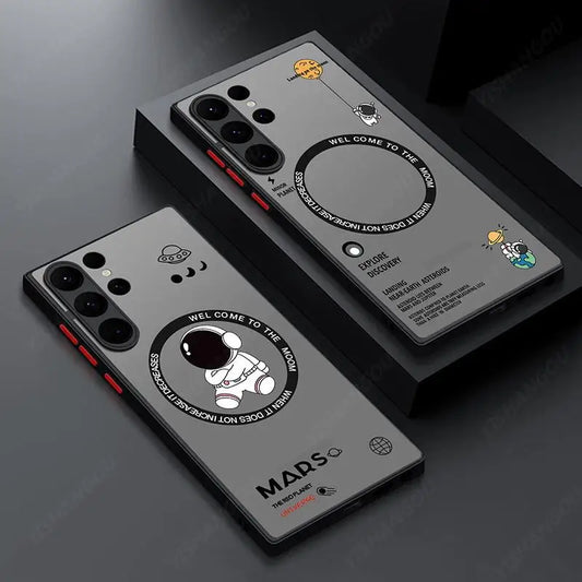 Magnetic Astronaut Case for Samsung Galaxy MagSafe Hard PC Back Cover