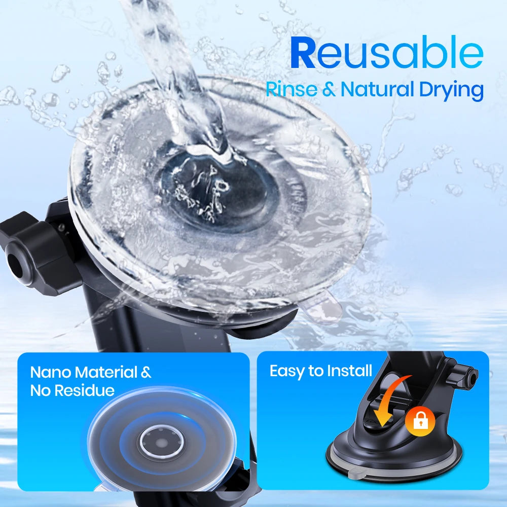 MagSafe Magnetic Car Phone Holder Mount for Dashboard & Windshield