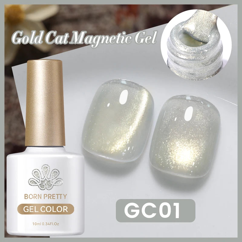 10ml Cat Eye Magnetic Gel Nail Polish Soak Off UV LED Mirror Shine