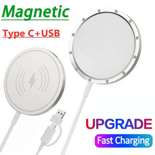 Magnetic Wireless Charger Stand 15W Fast Charging for iPhone 15 14 13 12