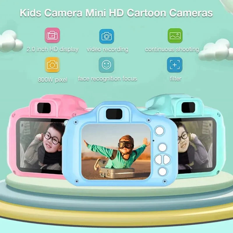 Kids Mini Digital Camera HD Video Small Photography Toy Birthday Gift