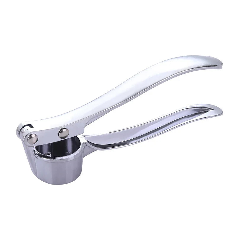 Stainless Steel Garlic Press Crusher Mincer Handheld Garlic Smasher Squeezer Manual P