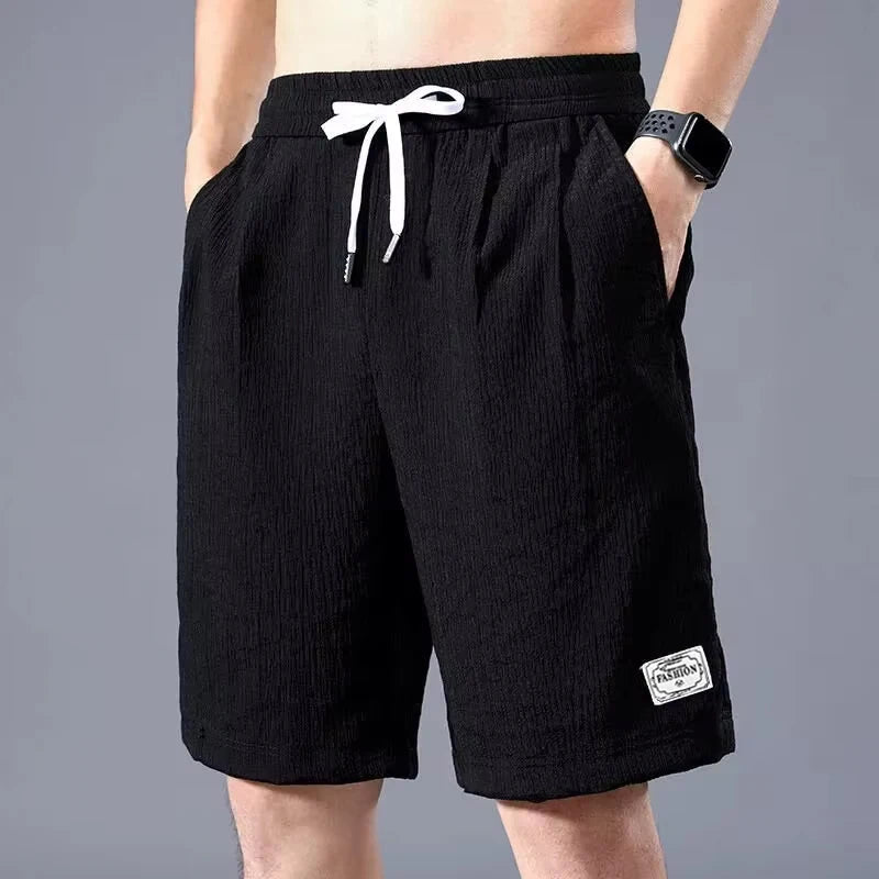 Men's Ice Silk Shorts Loose Fit, Breathable, Lightweight Sports & Casual Pants, Summer Cool XL-XXXL