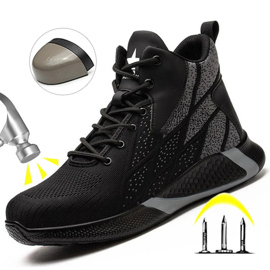 High Top Steel Toe Safety Boots – Winter Work Shoes for Men & Women